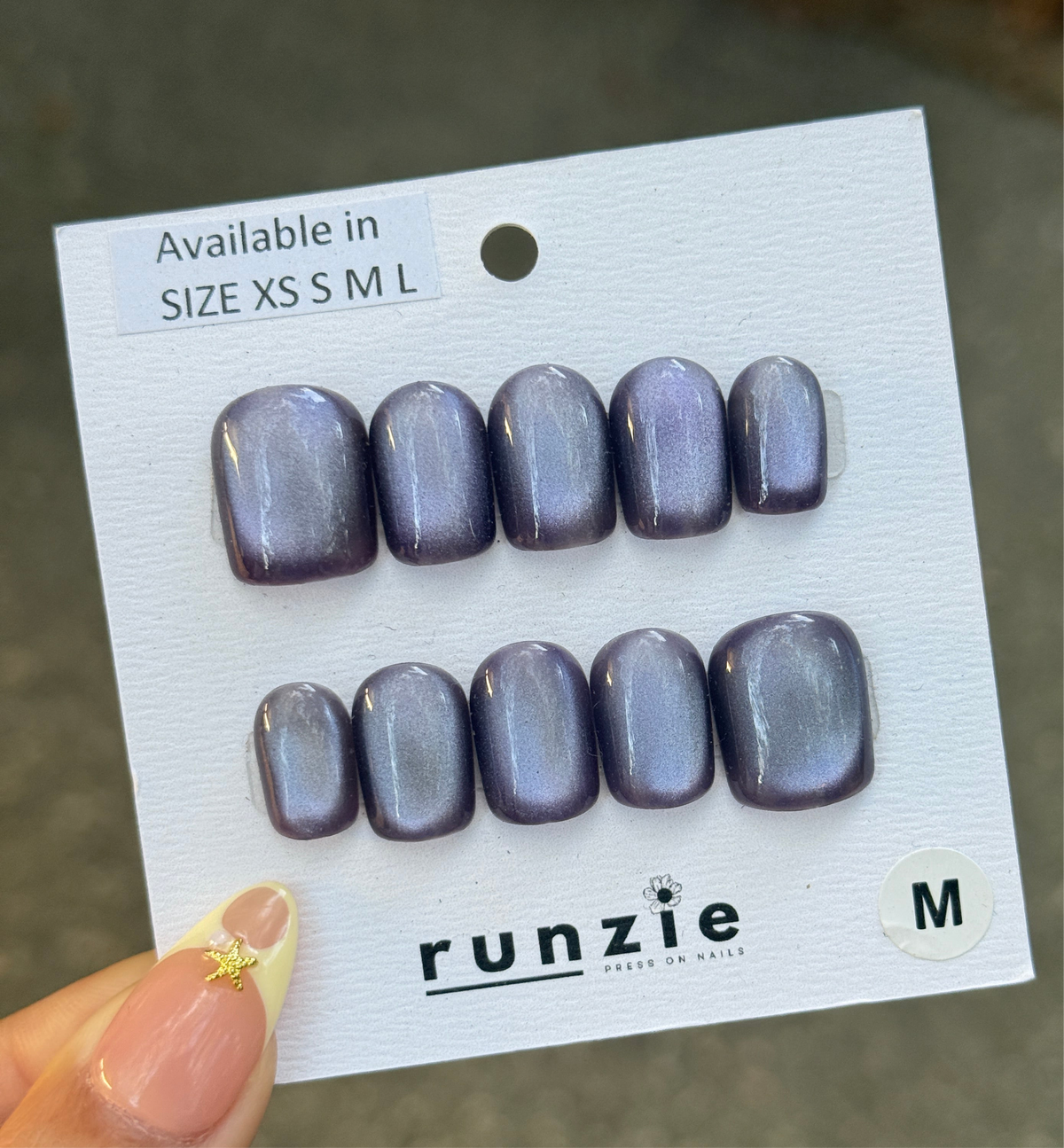 PURPLE CAT EYE Short Square030102