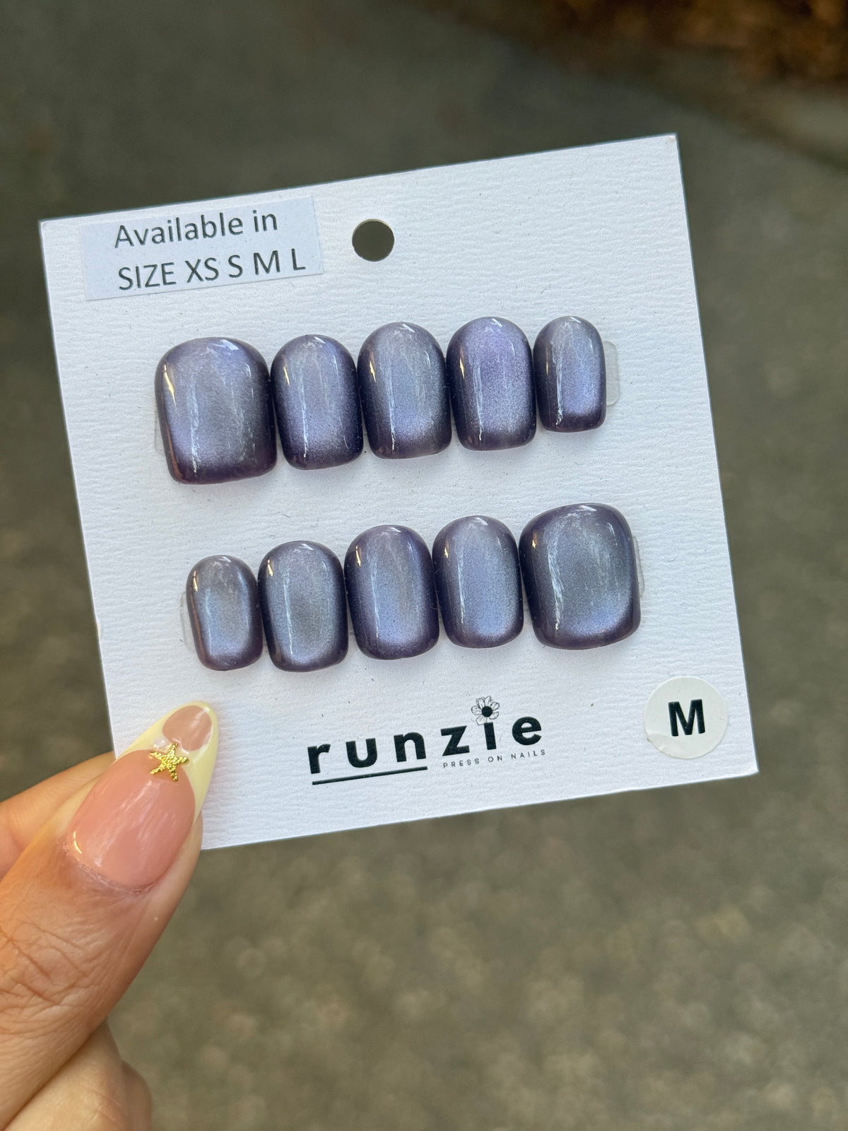 PURPLE CAT EYE Short Square030102