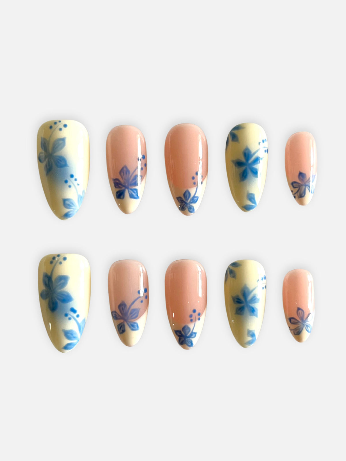 Blue & Cream Fleur